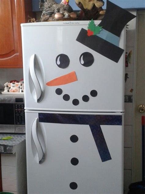 Snowman Fridge Top Freezer Refrigerator Snowman Refrigerator