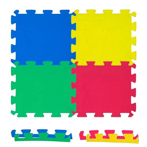 Kit 20 Placas Tatame Tapete Eva Infantil 50x50 Colorido No Shoptime