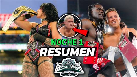 Resumen Y Análisis Wrestlemania 40 Noche 1 Cody Rhodes Cae Ante Roman