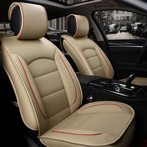 New Luxury PU Leather Auto Universal Car Seat Covers Automotive Seat