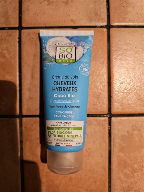 So Bio Étic Crème de soin concentrée bio sans rinçage cheveux hydratés