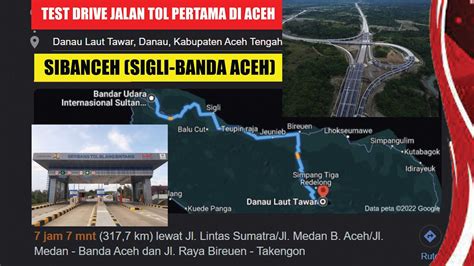 Test Drive Di Jalan Tol Pertama Di Aceh Sibanceh Youtube