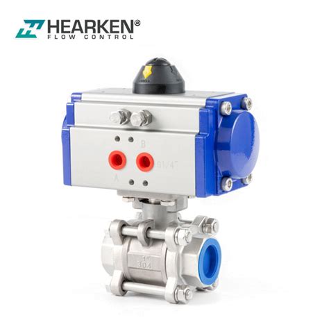 Pneumatic Actuator Ball Valve Pcs Pneumatic Actuated Ball Valve Hearken