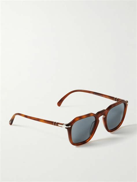 Persol Square Frame Tortoiseshell Acetate Sunglasses Persol