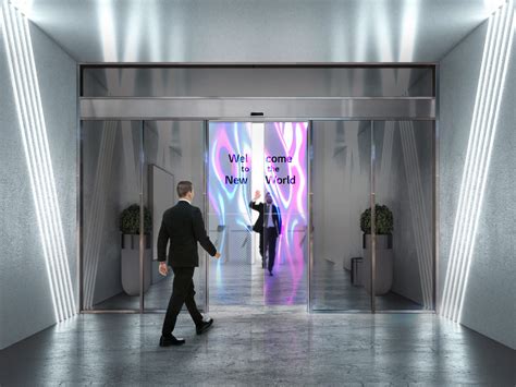 Transparent Oled Automatic Doors Wordlesstech