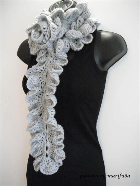 Ergahandmade Crochet Ruffle Rose Scarf Video Tutorial