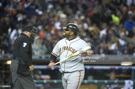 San Francisco Giants Pablo Sandoval During Game Vs Detroit Tigers At