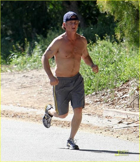 Sean Penn Shirtless Jogging In Malibu Hottest Actors Photo 20768981