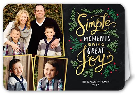 Simple Moments 5x7 Christmas Card | Shutterfly