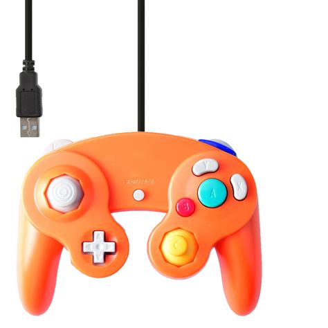 CLASSIC NINTENDO GC GAMECUBE STYLE USB WIRED CONTROLLER FOR PC AND MAC ...