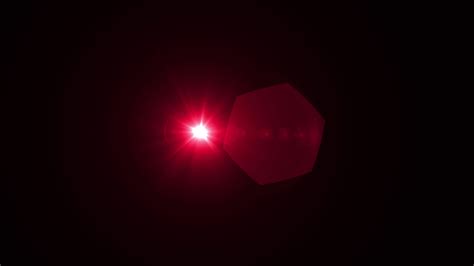 Red flare light animation. Optical lens flare effect 42517507 Stock ...