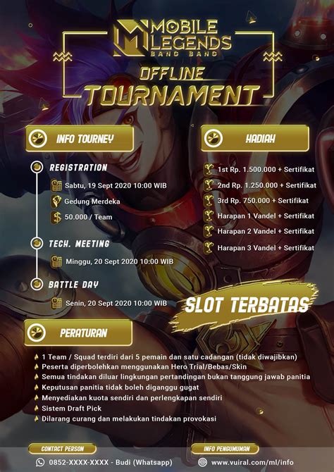 Download Contoh Poster Turnamen Mobile Legends Ml Psd Siap Edit Vuiral