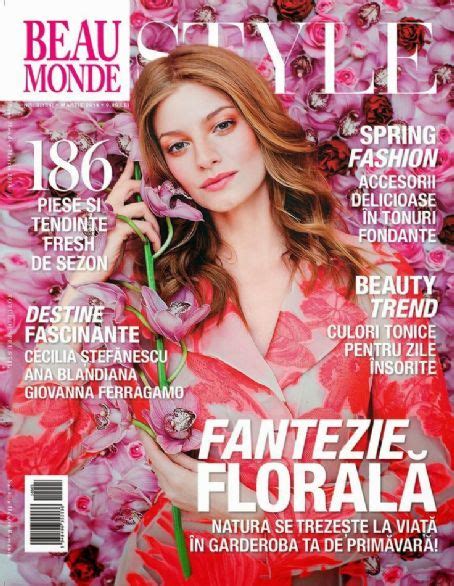 Irina Magda, Beau Monde Magazine March 2014 Cover Photo - Romania