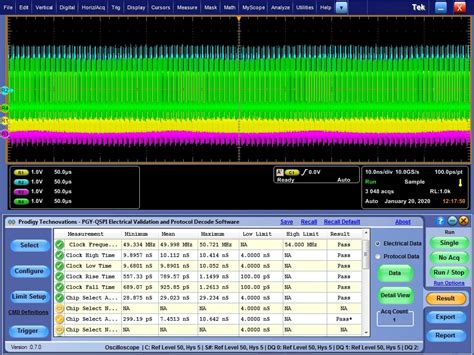 Qspi Electrical Validation And Protocol Decode Software