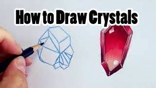 How to Draw a 3D Gems u0026 Jewels | Doovi