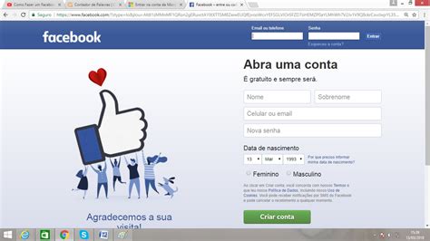 Como Criar Uma Conta Do Facebook Como Criar Uma Conta Do Facebook