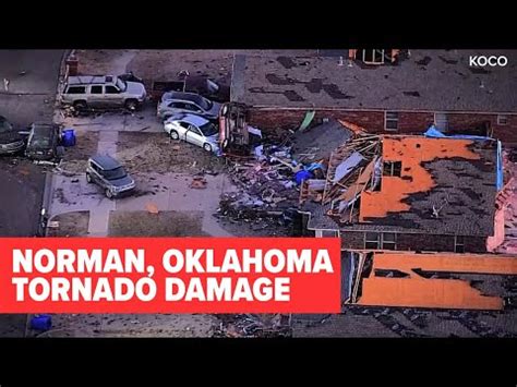 Oklahoma Tornado Damage In Norman Raw Helicopter Footage Youtube