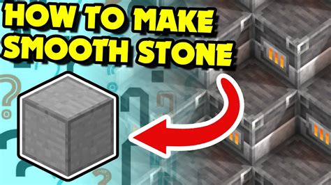 How to Make SMOOTH STONE in Minecraft 1.19+ (Minecraft Tutorial) - YouTube