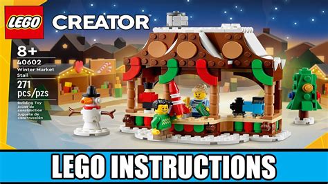 Lego Instructions Seasonal Christmas Winter Market Stall