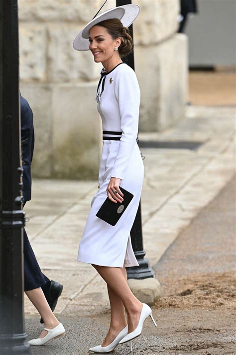 Kate Middleton Reaparece En El Trooping The Colour 2024 Con Vestido Blanco Zapatos De Tacón