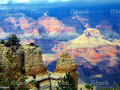 Grand Canyon With Depth Variation Stock Photo - Download Image Now ...