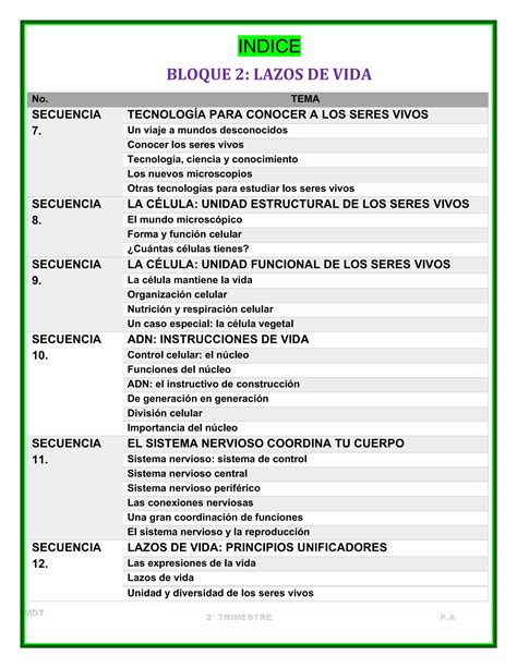 Cuadernillo Actividades Trimestre II Ciencias I PDF Descarga Gratuita