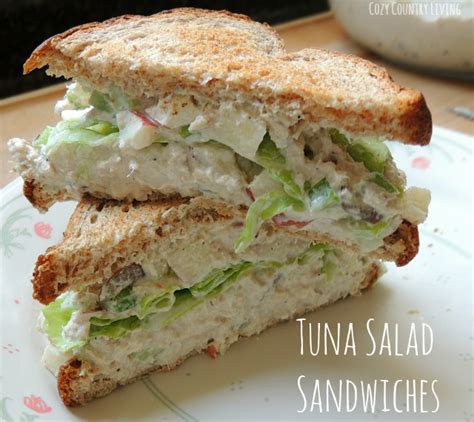 Tuna Salad Sandwiches - Cozy Country Living