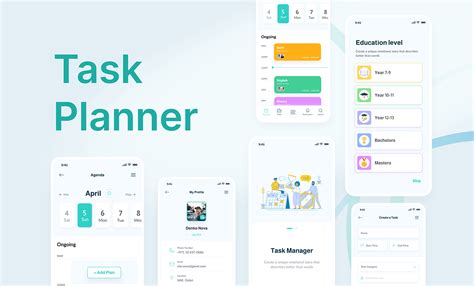 task planner app  behance