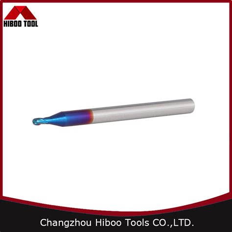 Tungsten Carbide Blue Nano Coated Hrc Ball Nose End Mills China