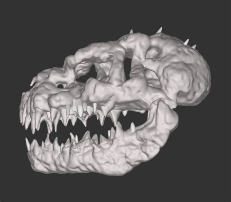 STL file Shin Godzilla Skull 💀・3D printer model to download・Cults