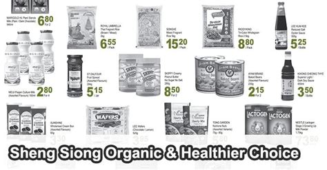 Sheng Siong Promotion Organic Healthier Choice Deals Dec