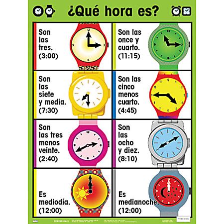 Poster Pals Spanish Essential Classroom Posters 24 X 18 Set Of 7