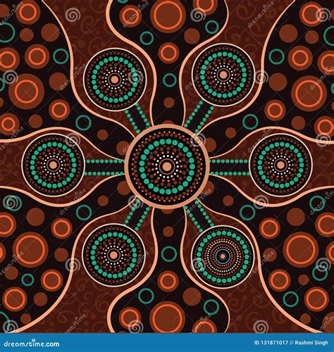 Fondo Aborigen Del Vector Del Arte Del Punto Ilustraci N Del Vector