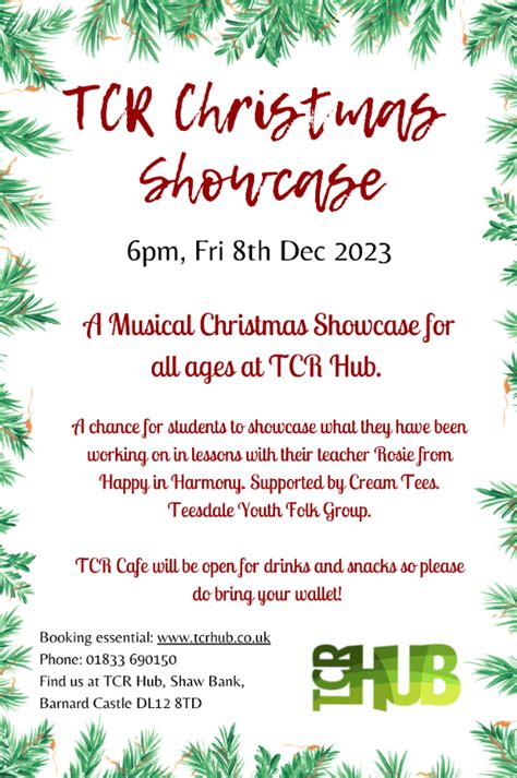 Christmas Showcase At Tcr Hub Event Tickets From Ticketsource