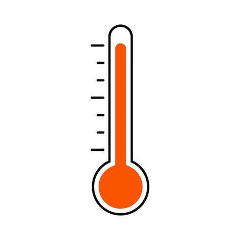 Premium Vector Icon Is Red Thermometer Sign Of High Temperature Heat Is Hot Siesta