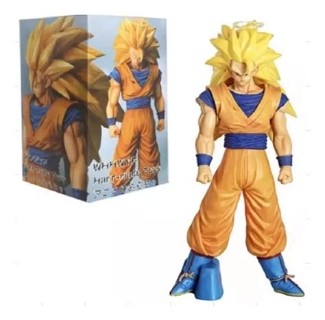 Figura Juguete Muñeco Goku Ssj3 Dragon Ball Z Con Caja 33cm Meses Sin