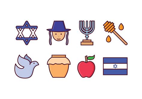 Israel Icon Set Vector Art At Vecteezy