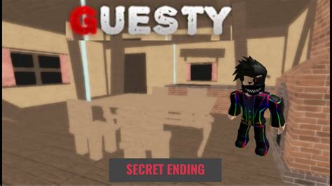 Roblox Guesty Secret Ending Update Youtube