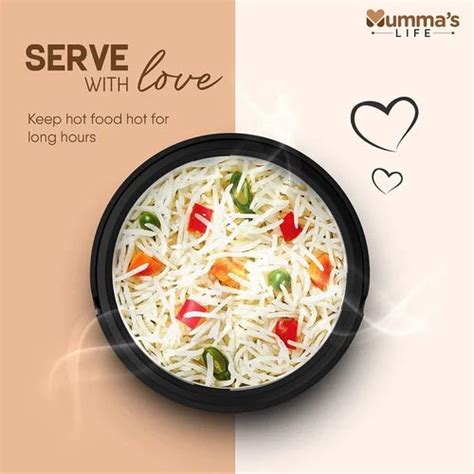 Mumma S Life Stainless Steel Thermoware Casserole Double Wall Insulated Hot Pot For Hot Meal At