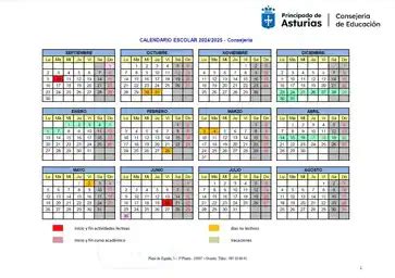 Calendario Escolar En Asturias 2024 2025 El Comercio Diario De Asturias