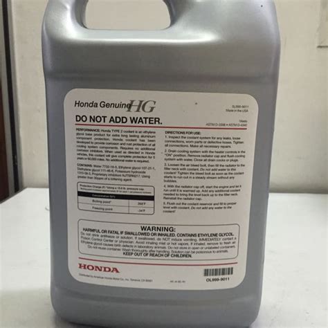 Honda Antifreeze/coolant Type 2, Car Accessories on Carousell