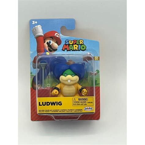 Jakks Super Mario Ludwig Koopa Koopaling 4 Inch Articulated Figure