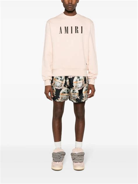 Amiri Core Logo Sweatshirt In Nude ModeSens