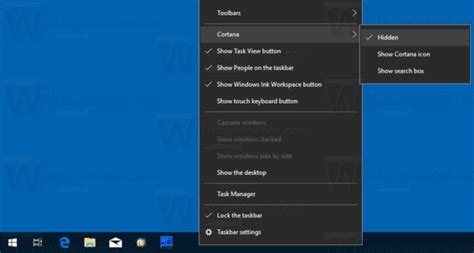 How To Hide Search Box In Windows 10 Taskbar Hot Sex Picture