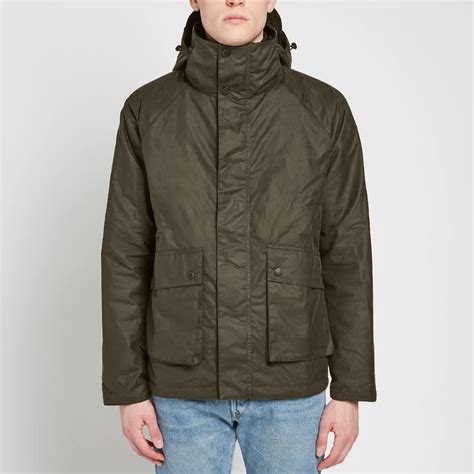 Barbour Fohn Wax Jacket Sage End Global