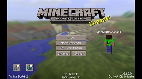 Minecraft Pocket Edition Leaked Gui Title Screen Concept Youtube