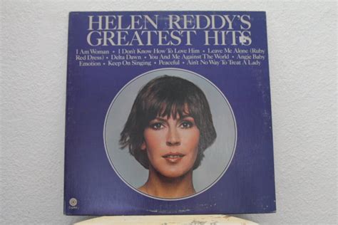 Helen Reddy Helen Reddys Greatest Hits Vinyl Record Etsy