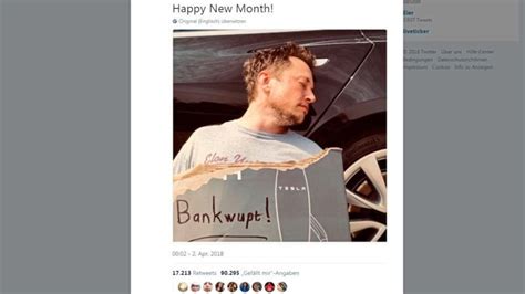 Elon Musk Erkl Rt Tesla Auf Twitter F R V Llig Noz