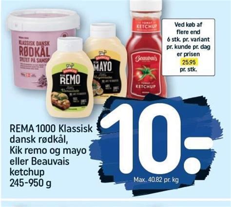 Rema Klassisk Dansk R Dk L Kik Remo Og Mayo Eller Beauvais