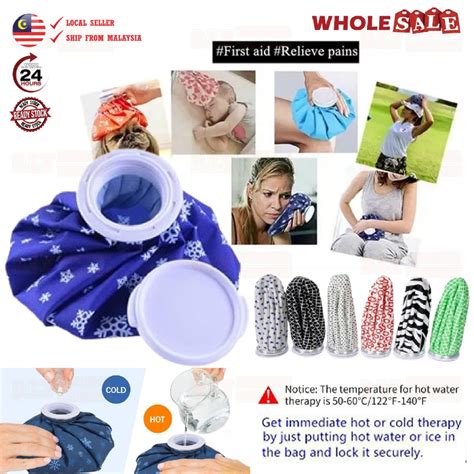 6 9inch Reusable Cooler Ice Pack Theraphy Pain Relief Injury Care Hot Cold Water Bag Pek